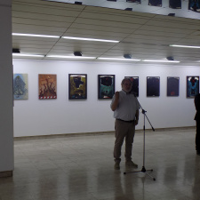 Exhibition of paintings by Ivo Pecov, Marjan Dzin and Svilen Stefanov in Kumanovo (photo)